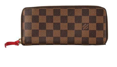 Louis Vuitton Clemence Wallet, &pound;320, Accessories, Brown, Canvas, Front view